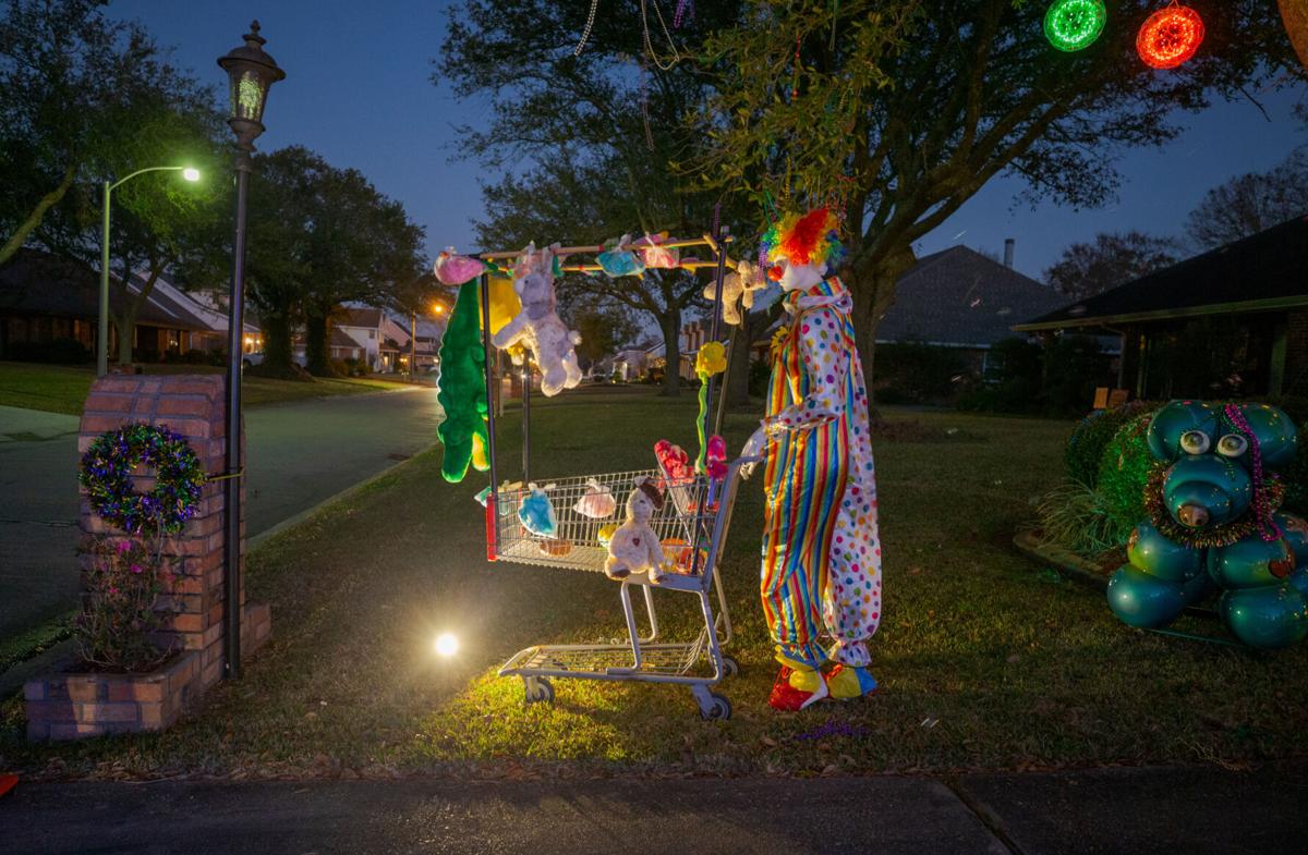 Marrero house isn't just a float its yard depicts the whole parade