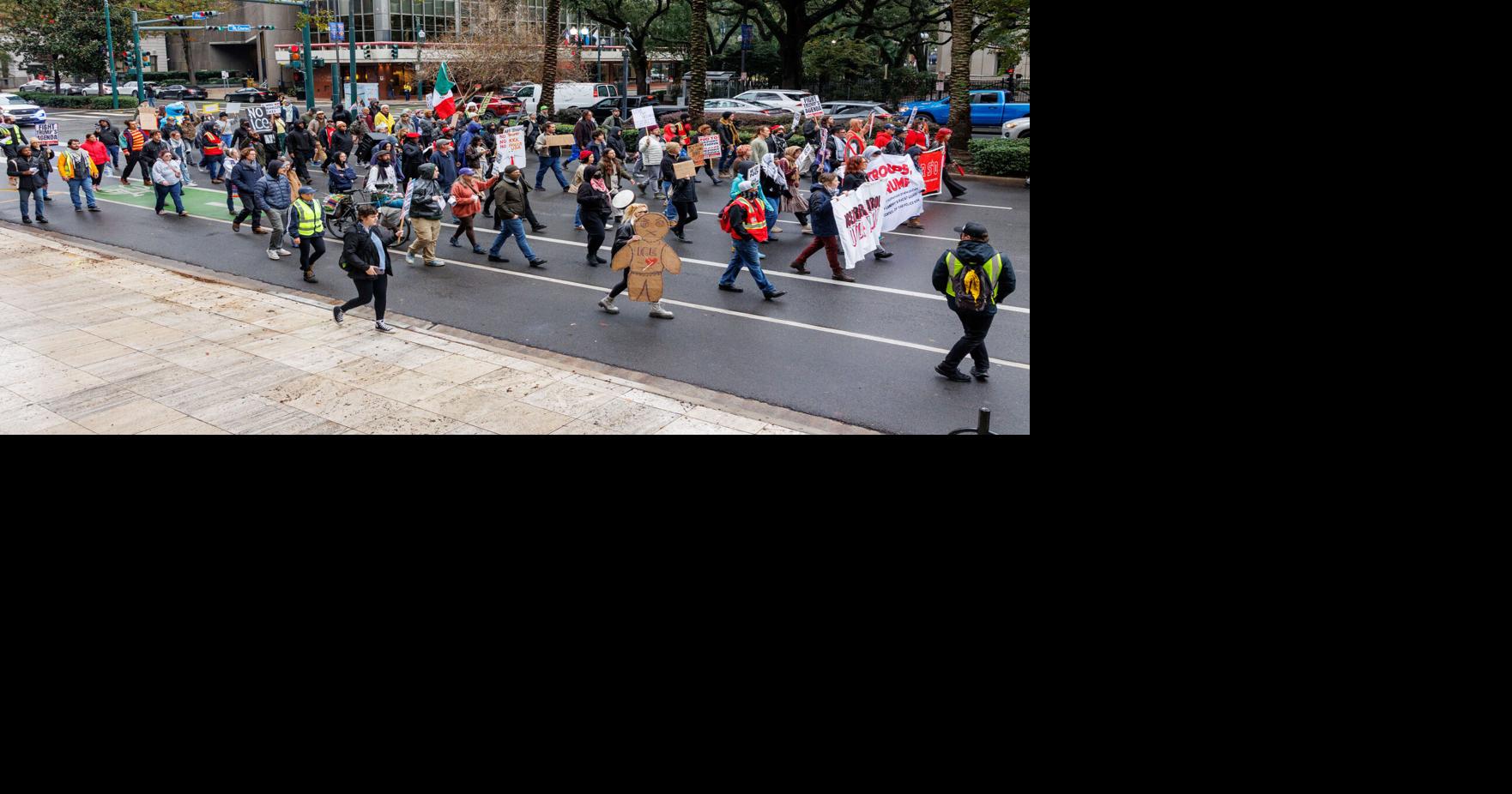 Protests mark a less visible day for U.S. Border Patrol sweeps in New Orleans