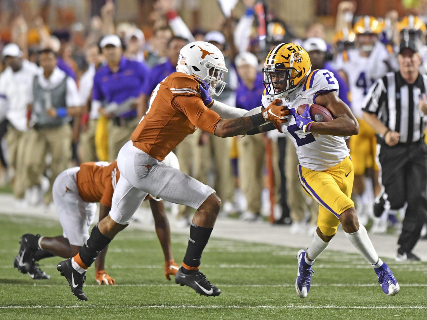 DB Who? Texas had the shirts, Joe Burrow and LSU receivers had