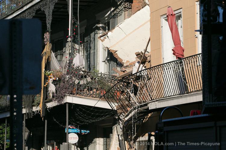 Partial building collapse in French Quarter; no injuries reported ...
