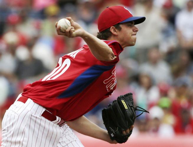 Philadelphia Phillies pitcher Aaron Nola (27) during a spring