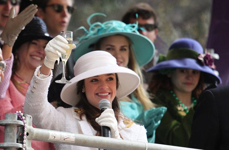 Mardi Gras grandstand fashion What the 2015 Queen of Carnival and her maids wore during the day
