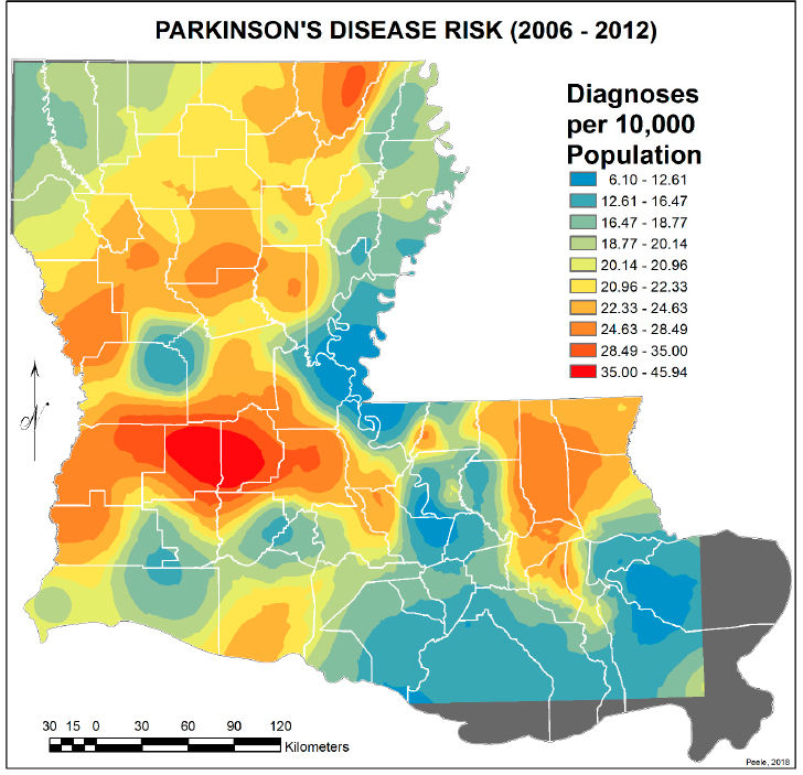 Parkinson's disease risk in Louisiana linked to use of two herbicides ...