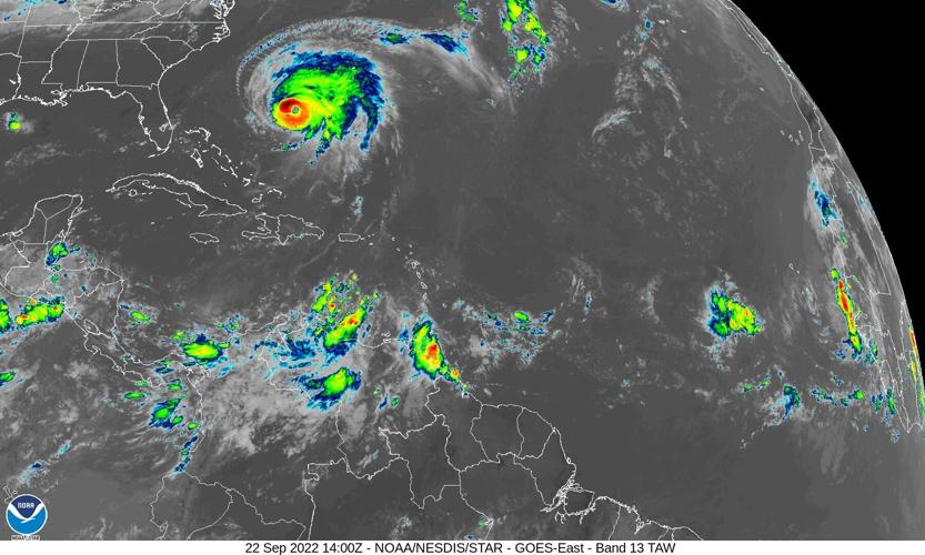 Tropical systems satellite 9am Sept 22