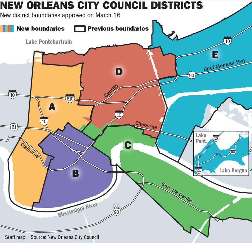 Final New Orleans City Council District Map Unifies Treme Doesnt Touch Lower 9th Ward Local 9559