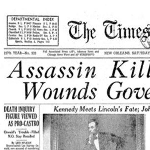 JFK and New Orleans 1963: The Times-Picayune chronicles a 'City Mournful at  JFK's Death' | Local Politics | nola.com
