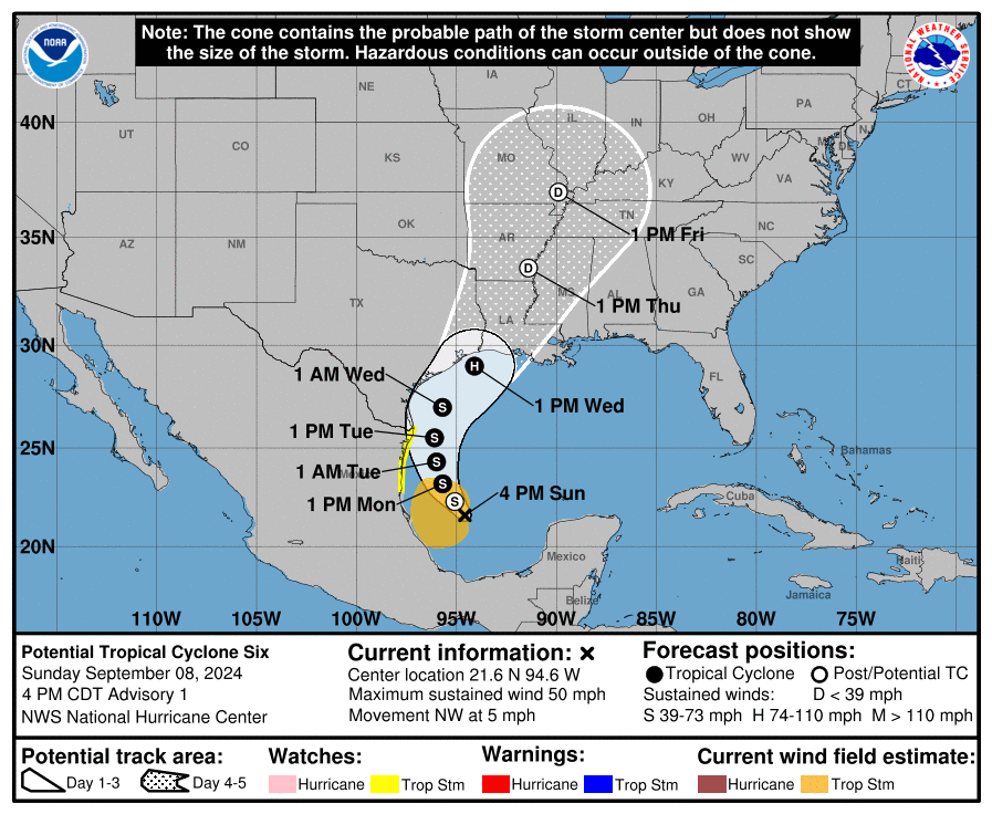 System in Gulf of Mexico to reach Louisiana as hurricane | Hurricane ...
