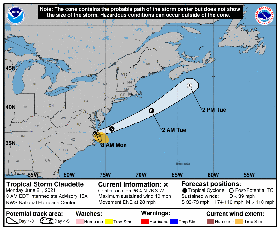 Hurricane Forecasters Tracking 2 Disturbances, Including ...
