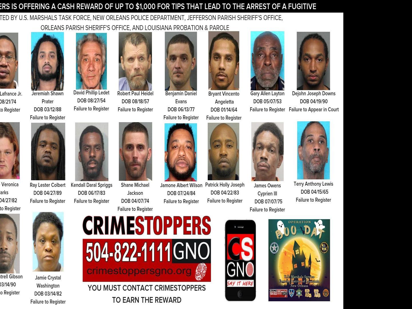 9 New Orleans-area sex offenders rearrested under Operation Boo-Dat |  Crime/Police | nola.com