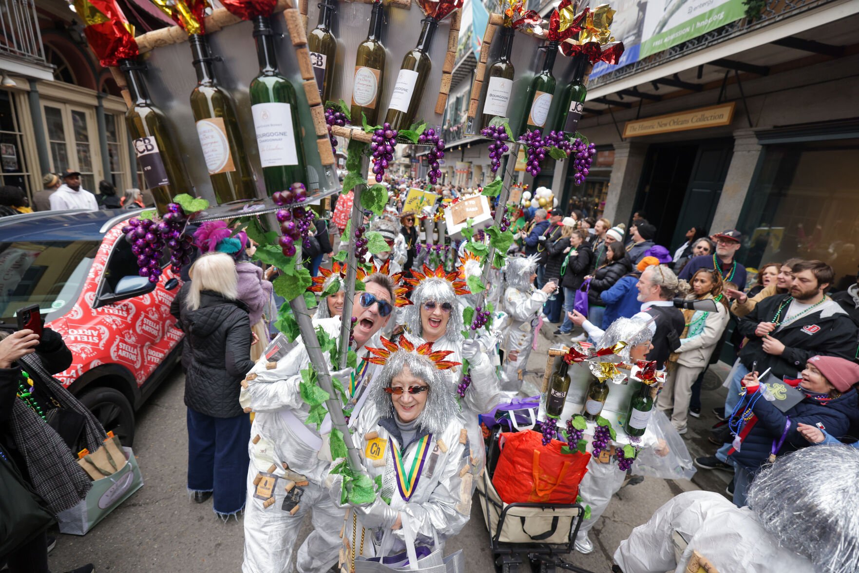 nola.com - Ian McNulty - These tiny NOLA Mardi Gras parades celebrate food, wine. Catch a spoon, or maybe a buzz