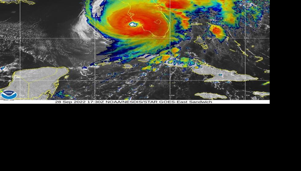Hurricane Ian 130pm satellite Sept 28