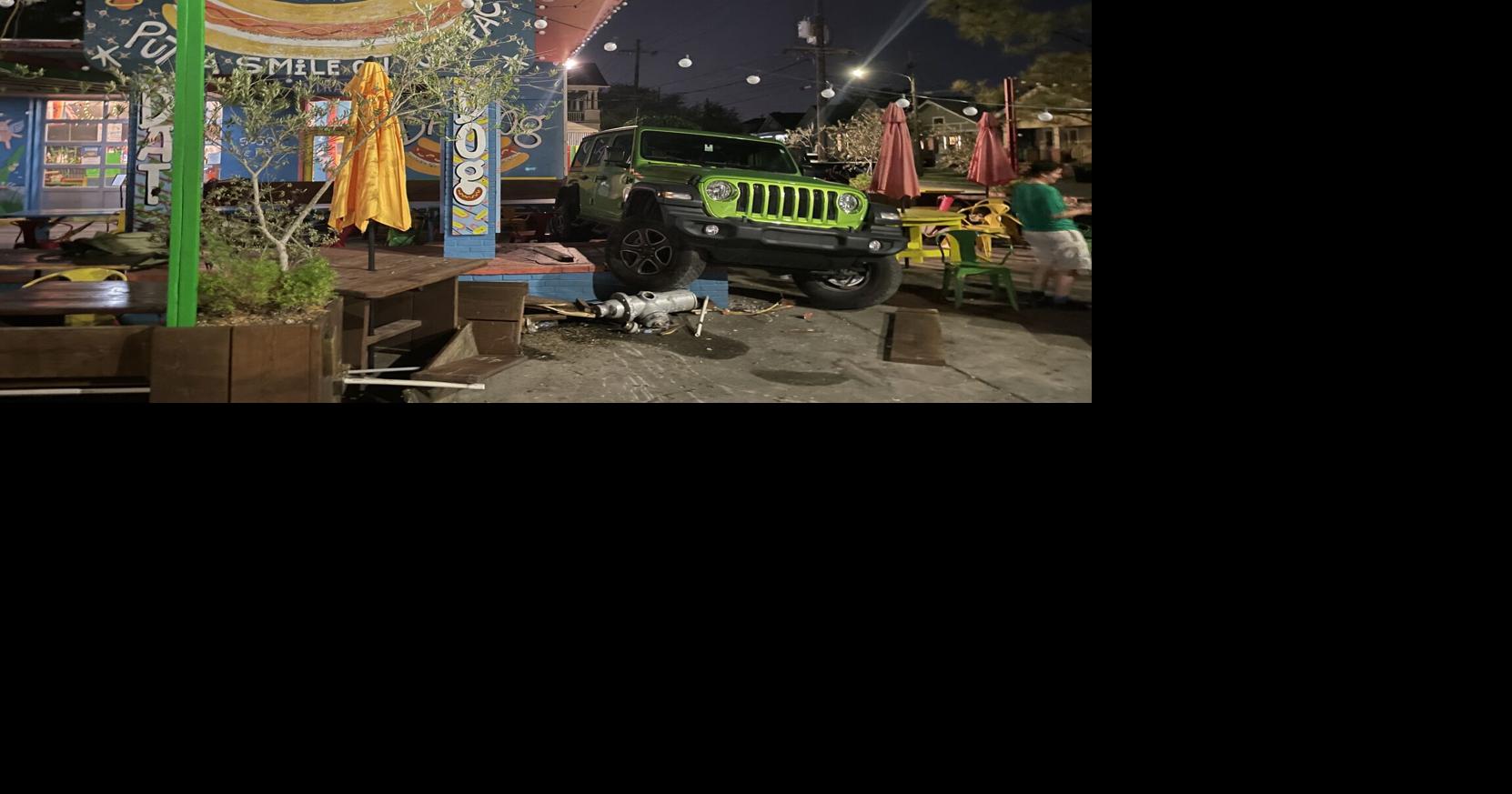 Watch: Jeep crashes into Dat Dog courtyard on Freret Street | Crime ...