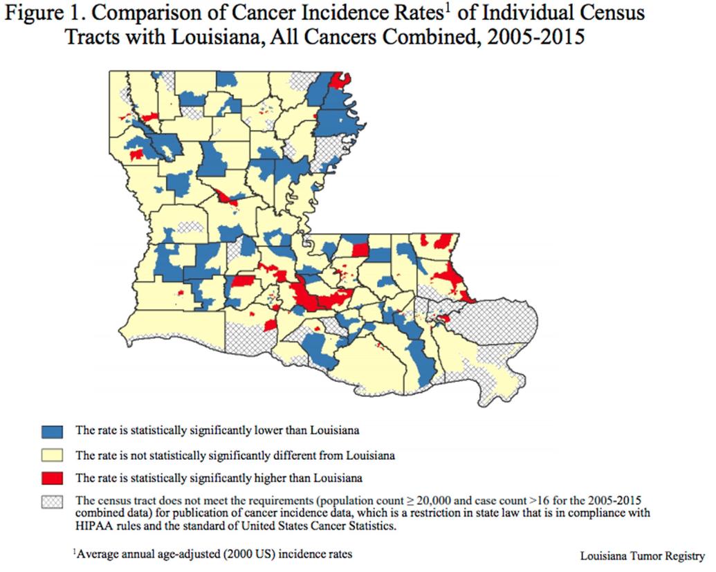 Report on Louisiana cancer rates finds ‘results are mixed’ on link