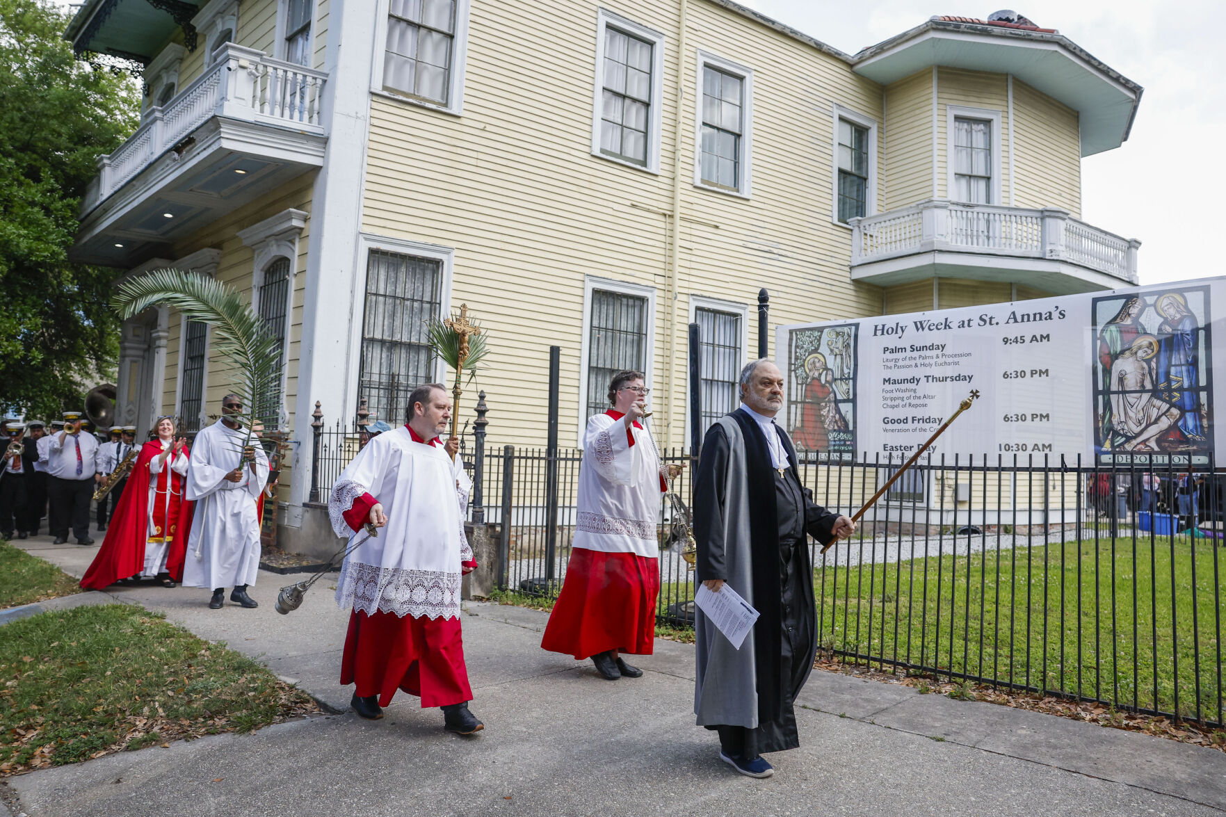 St. Anna's Episcopal Church holds Palm Sunday procession | Photos ...