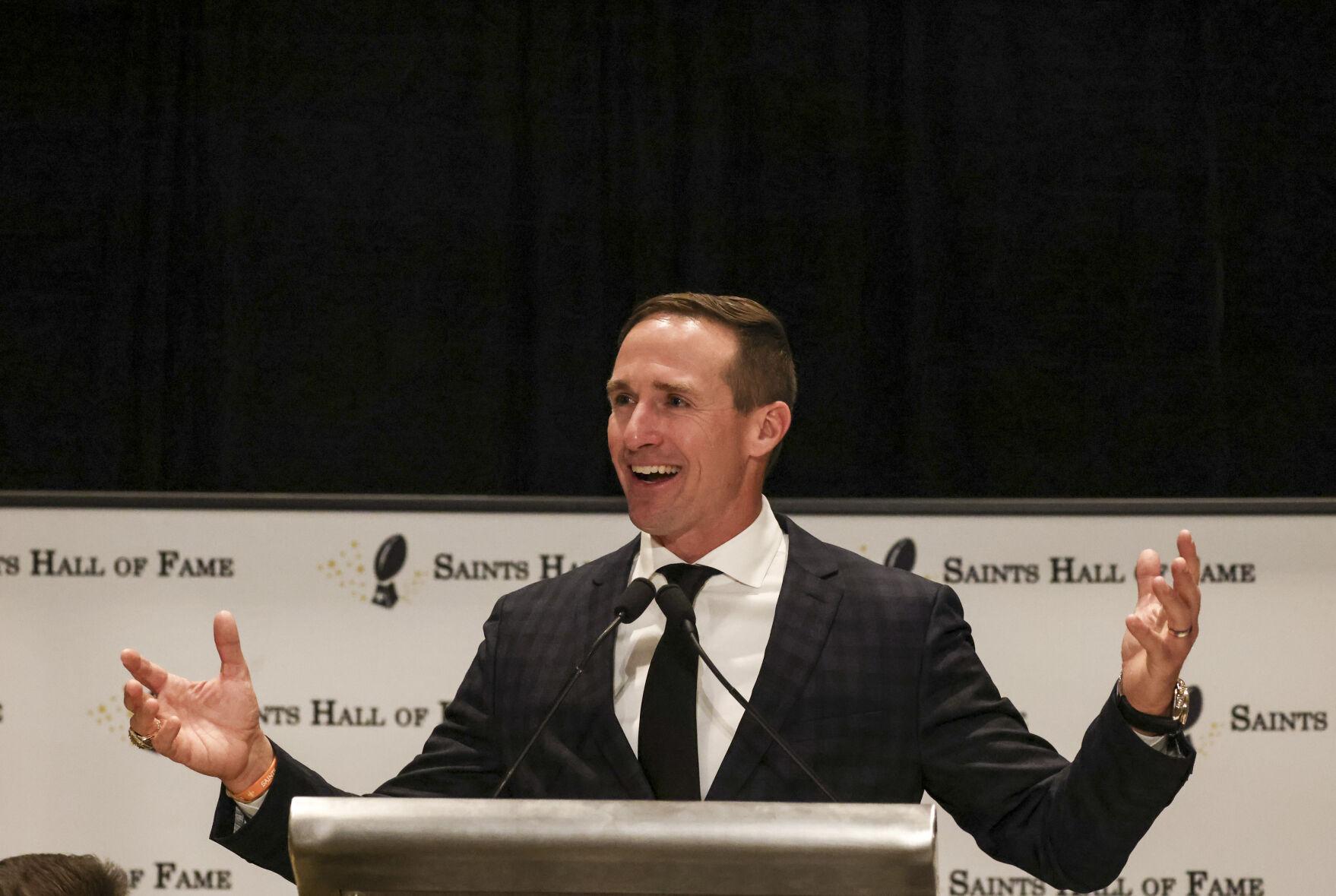 Drew Brees Now A Saints Hall Of Famer Shares Rare Stories Saints Nola Drew Brees Now A Saints Hall Of Famer Shares Rare Stories Saints Nola
