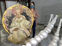 Krewe of Muses' 'Cosmos' Mardi Gras house float, 4026 St. Charles Ave. 1 STAFF PHOTO BY DOUG MacCASH b.jpeg