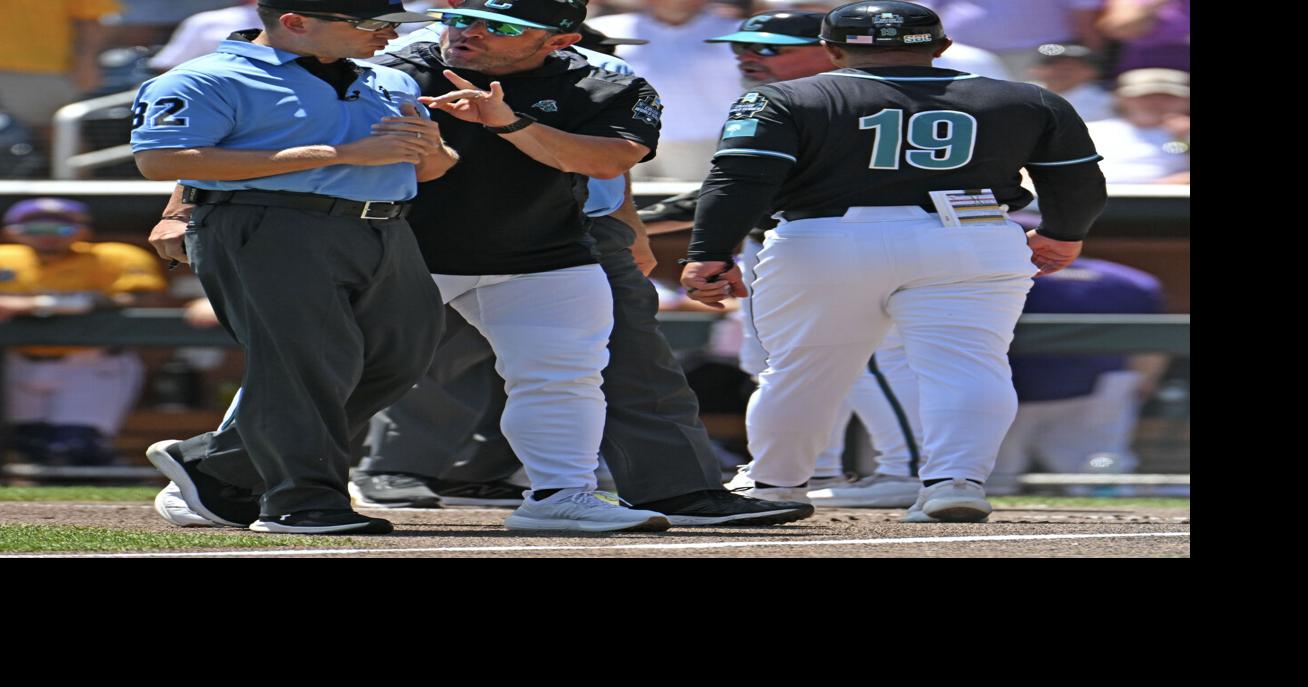 Coastal Carolina's coach had plenty to say about his ejection: 'A grown man shooed me.'