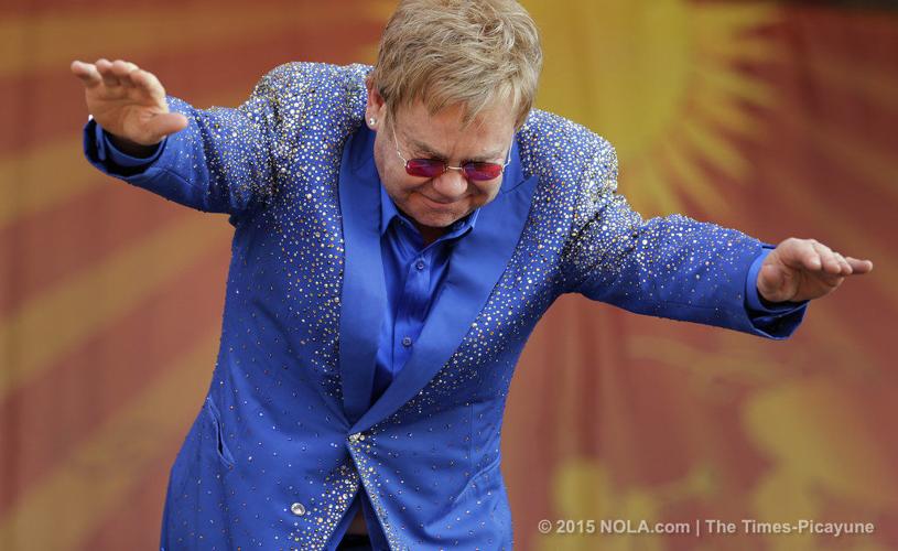 Elton John dazzled an enormous crowd at the 2015 New Orleans Jazz Fest Louisiana Festivals