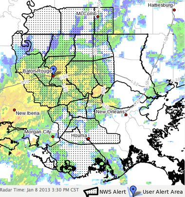 Baton Rouge flood watch could be extended to New Orleans on Wednesday ...