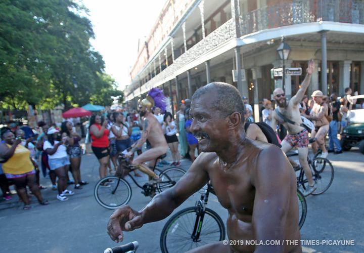 The 11th annual World Naked Bike Ride, New Orleans edition See the