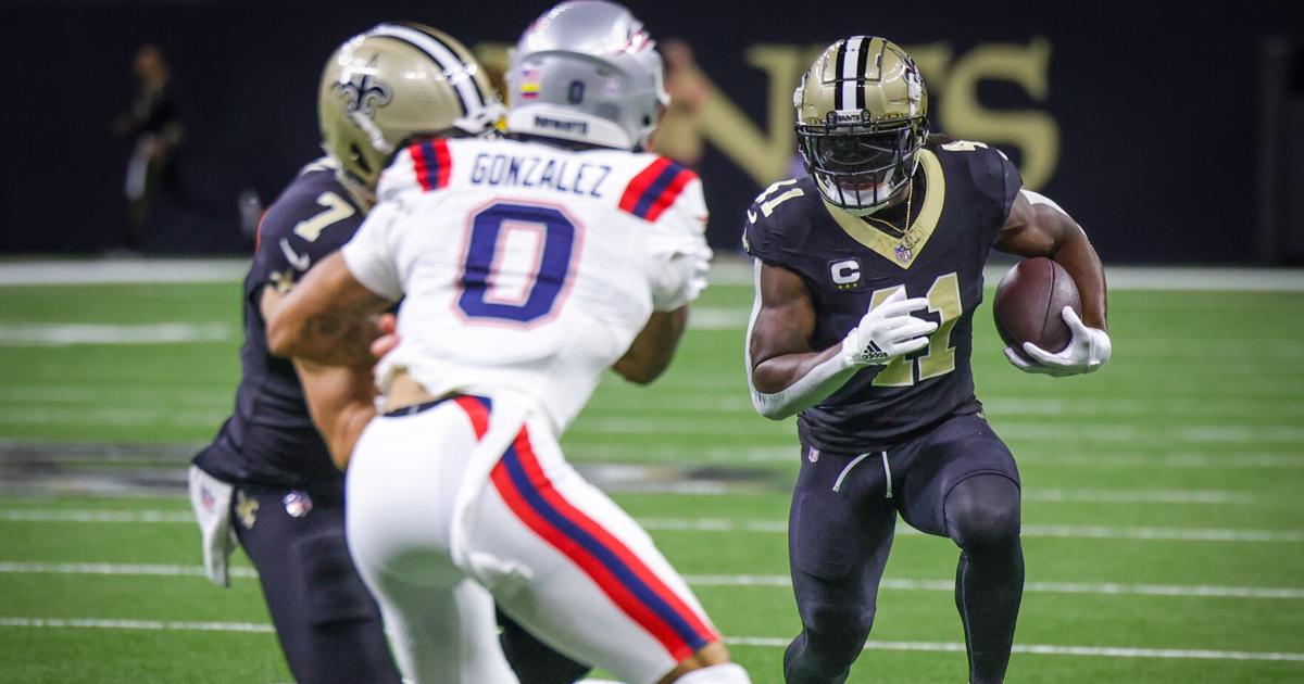 Alvin Kamara was not present for the Saints' walk-through practice Tuesday afternoon