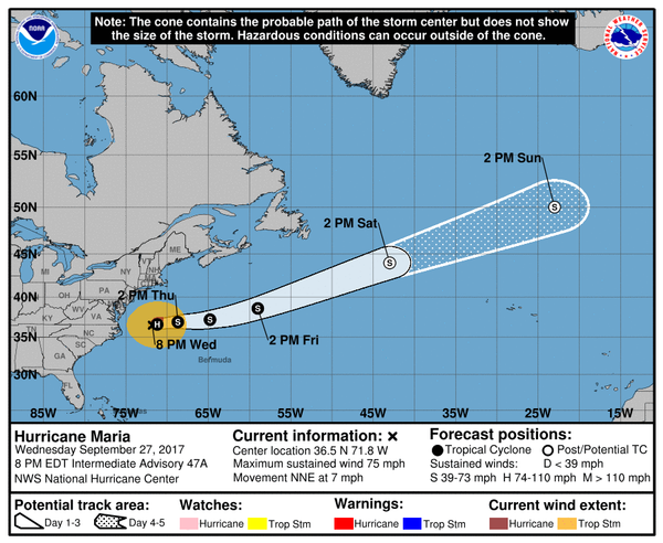 Hurricane Maria moving away from U.S. coast | Weather | nola.com