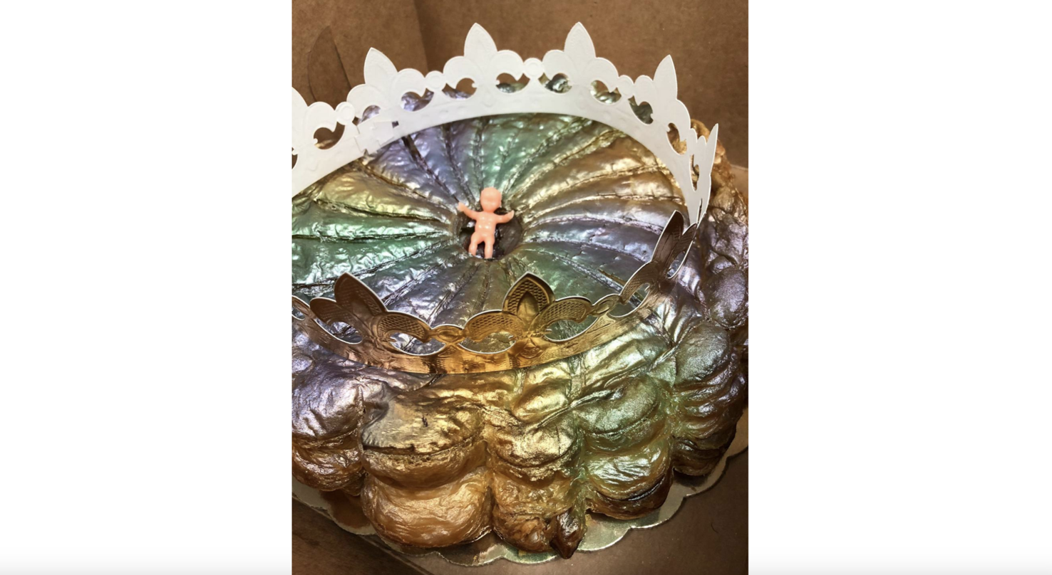 Try this French version of king cake of Gulfport MS bakery Where NOLA