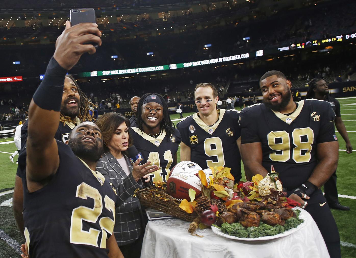 Photos: See highlights from New Orleans Saints Thanksgiving demolishing of  Atlanta Falcons, Photos