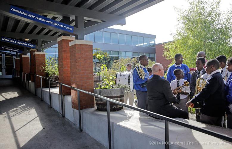 U.S. Secretary of Education Arne Duncan and Mayor Mitch Landrieu tour