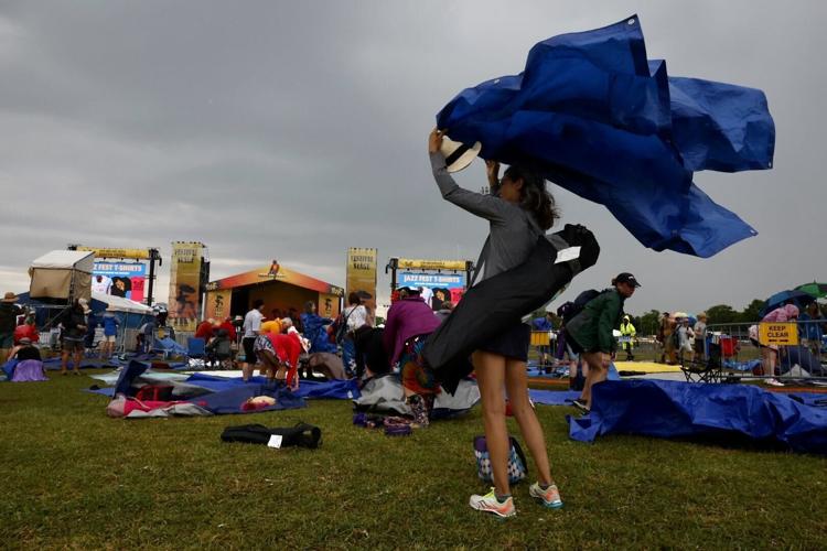 2023 New Orleans Jazz Fest opens after rain delay