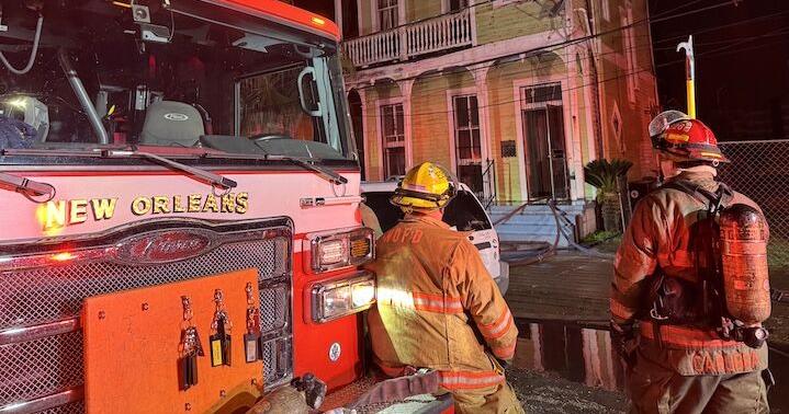 New Orleans firefighters battle 2-alarm fire at house in Central City