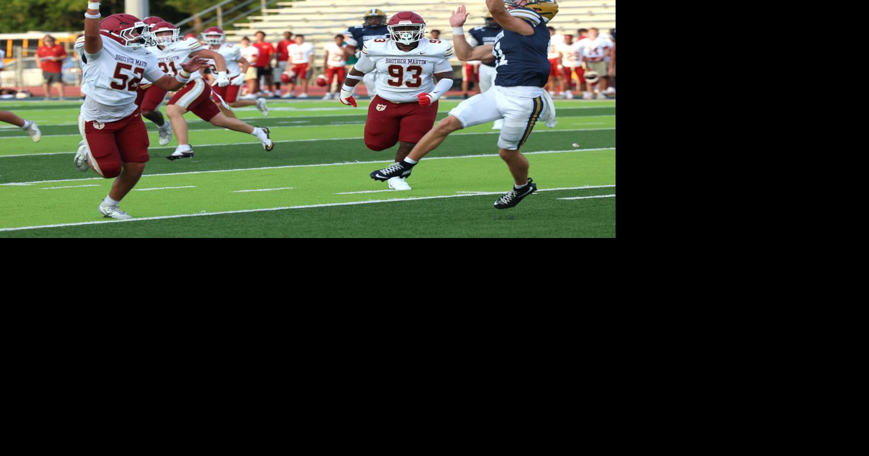 One team held the other scoreless during the Brother Martin-Covington scrimmage