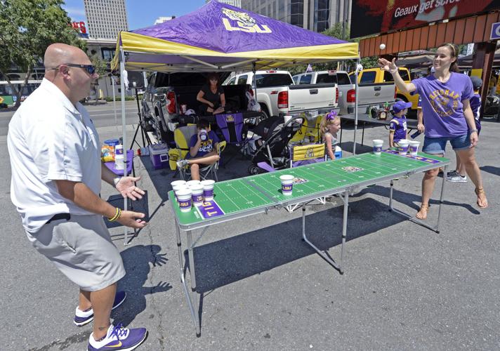 LSU fans descend on Crescent City for BYU game, tailgating and Harvey