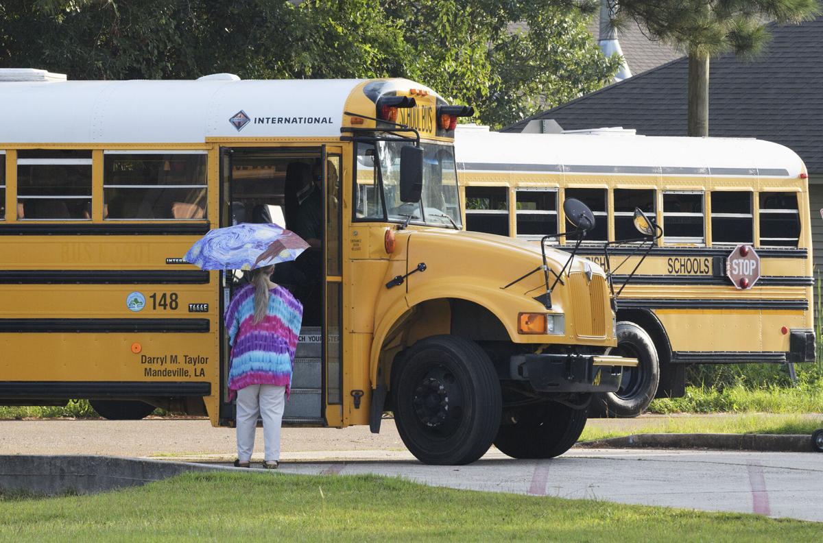 St. Tammany Parish students arrive for the first day of school with new coronavirus rules