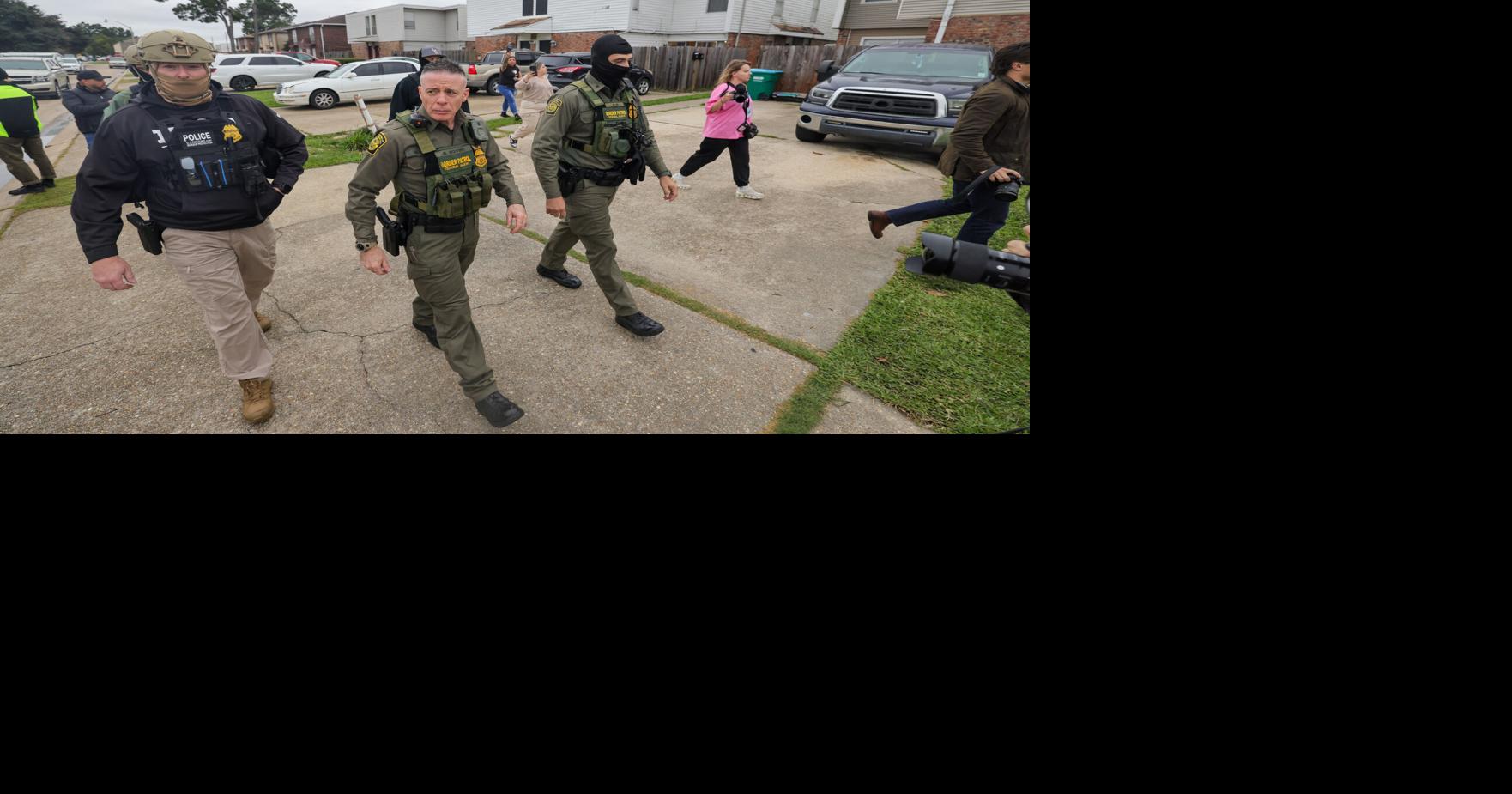 Kenner police block cars from following Border Patrol Commander Gregory Bovino and his agents