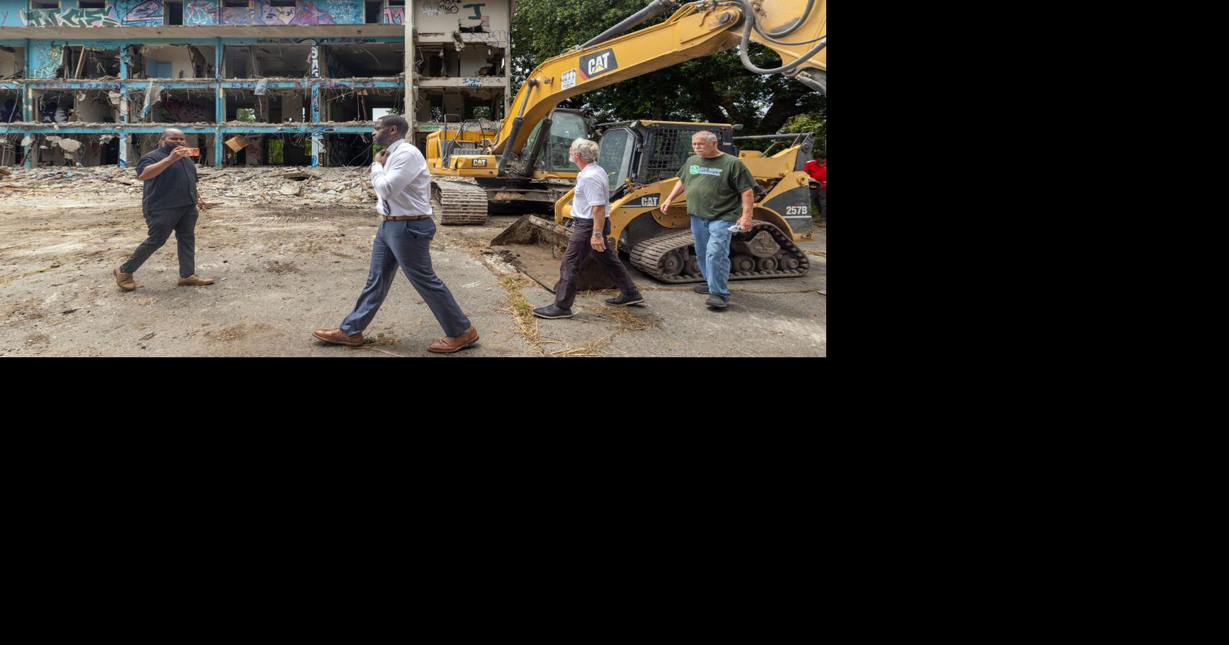 Photos: New Orleans officials mark demolition of long-blighted DeGaulle Manor