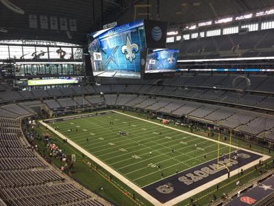 Welcome To At T Stadium For Today S Game Between The Saints And