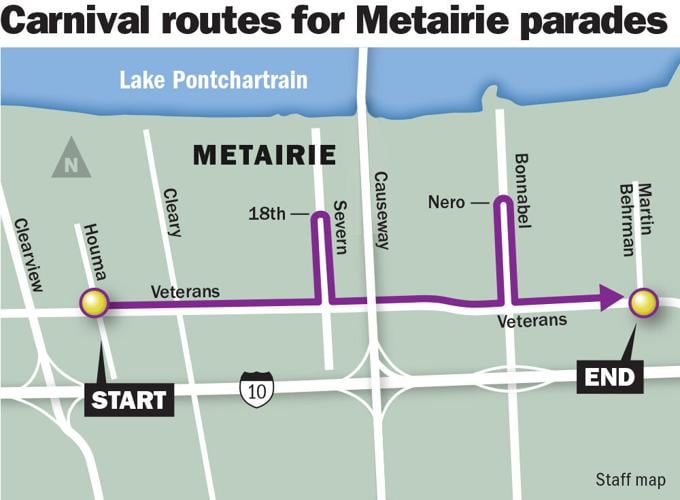 Metairie returns to traditional route for Mardi Gras parades Jefferson Parish