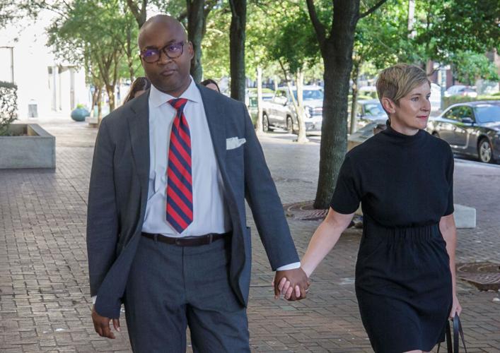 Jason Williams and wife arrive for tax fraud trial