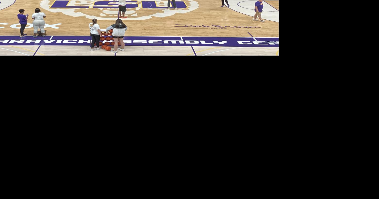 Dale Brown Sue Gunter names separate on LSU court LSU nola com