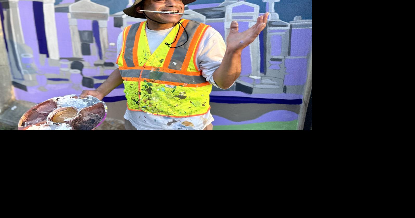 Could artist Jamar Pierre’s Tchoupitoulas Street mural become the longest painting anywhere?