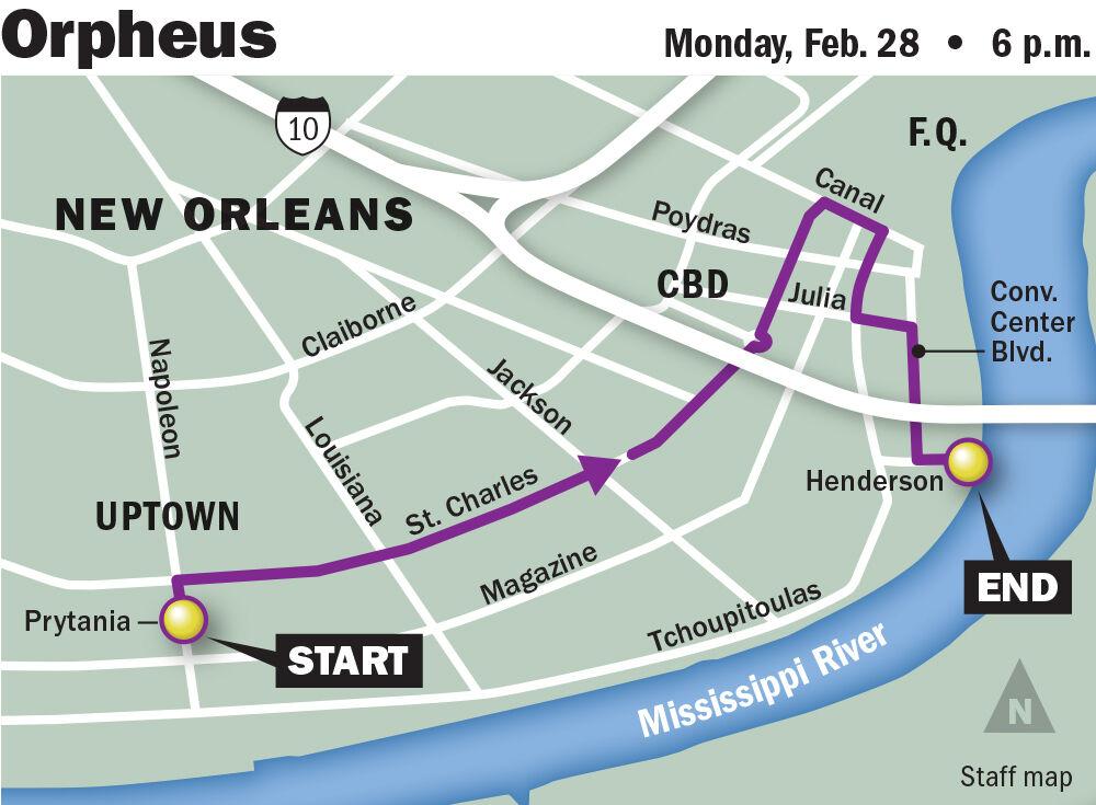 022822 Orpheus parade route map