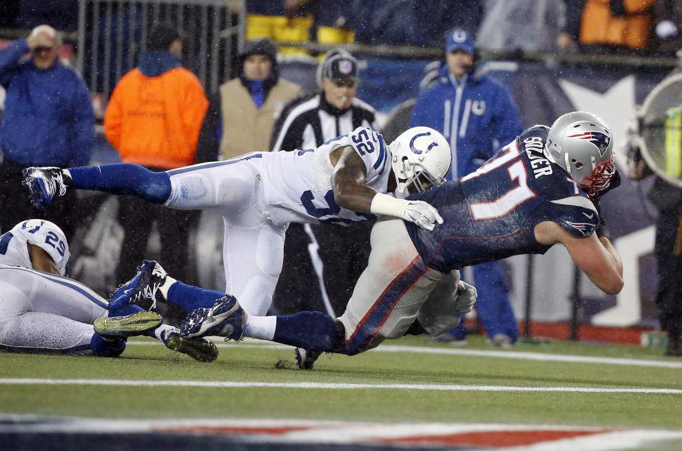 Patriots overwhelm Colts, 45-7, in AFC title game - Los Angeles Times