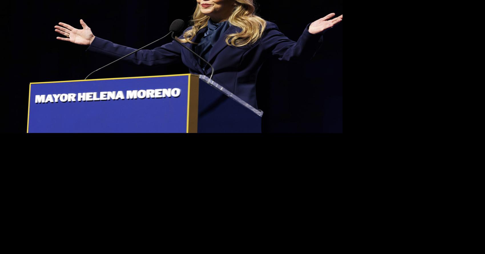 Helena Moreno sworn in as mayor of New Orleans by former VP Kamala Harris