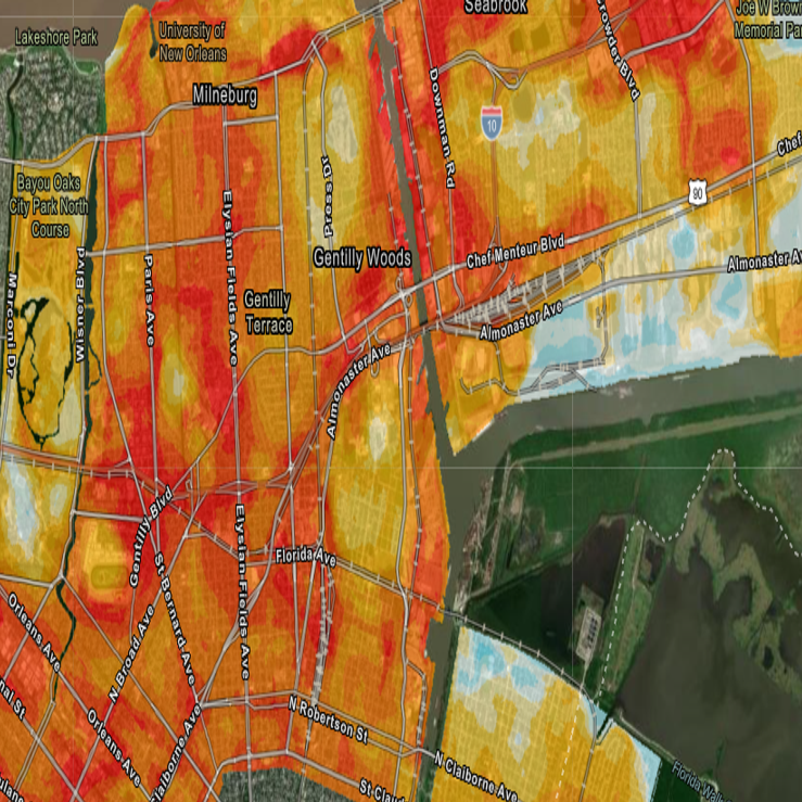 Heat Islands And Wide Temperature Disparities Found Across New Orleans Environment Nola Com