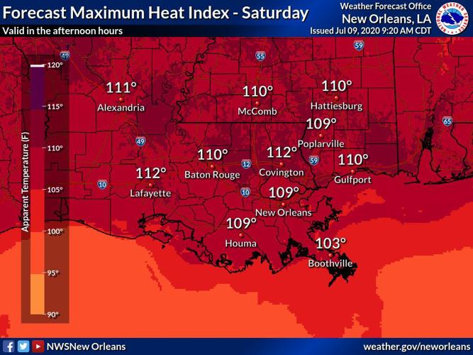 Dangerous temps in New Orleans, Baton Rouge this weekend; heat advisory ...