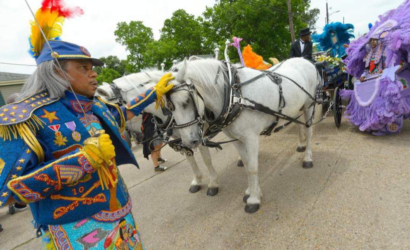 Photos: Funeral of Mardi Gras Indians Big Chief Larry Bannock _lowres (copy)