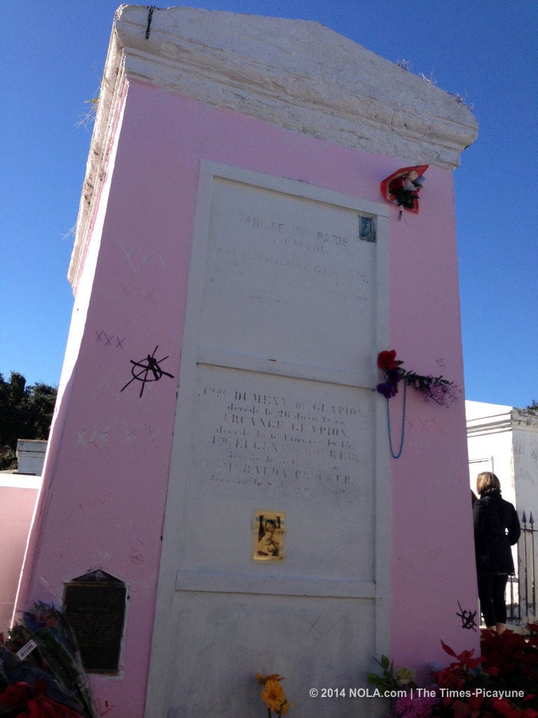 Tomb of Marie Laveau, Voodoo queen of New Orleans, refurbished in time for Halloween