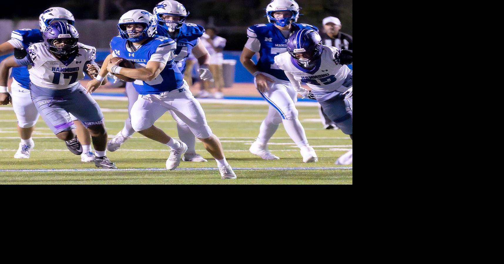 A sophomore threw for 4 TDs in the Mandeville-Hammond district opener