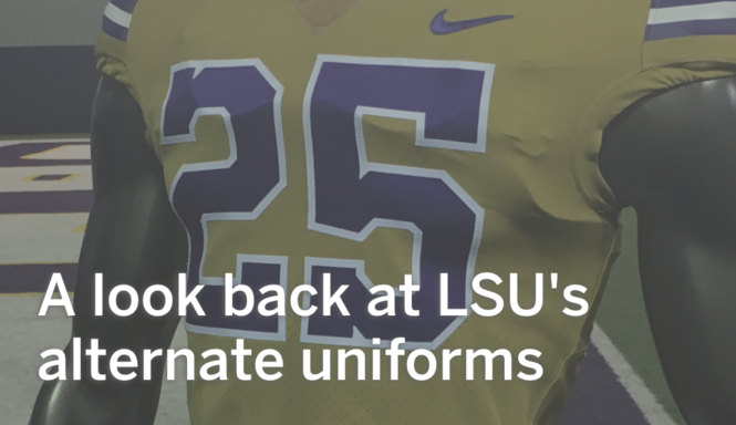 LSU uniform history